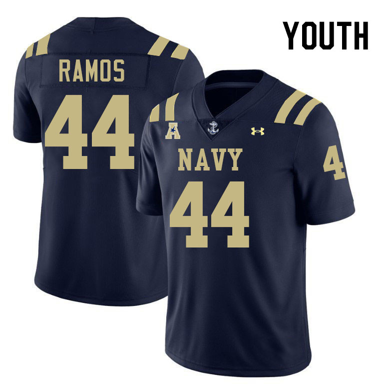 Youth Navy Midshipmen #44 Colin Ramos College Football Jerseys Stitched-Navy